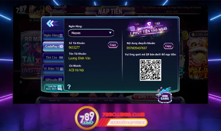 Nạp tiền 789Club cách nào nhanh nhất? Nạp tiền 789Club cách nào nhanh nhất?